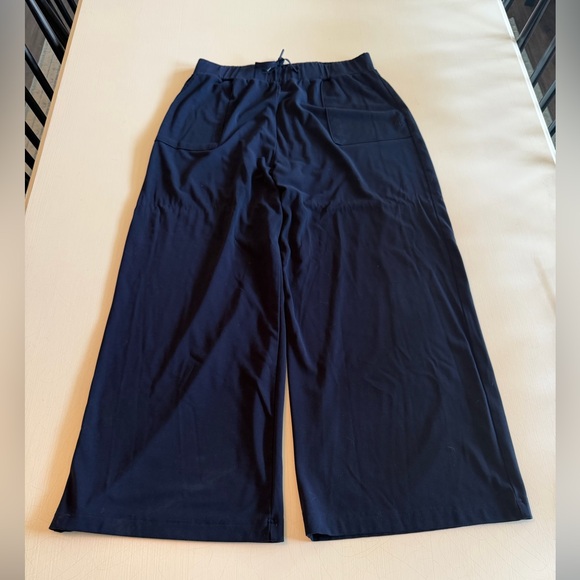 Cozy Earth Women's Bamboo Stretch-Knit Wide Leg Pant Navy Blue XL - Picture 5 of 11